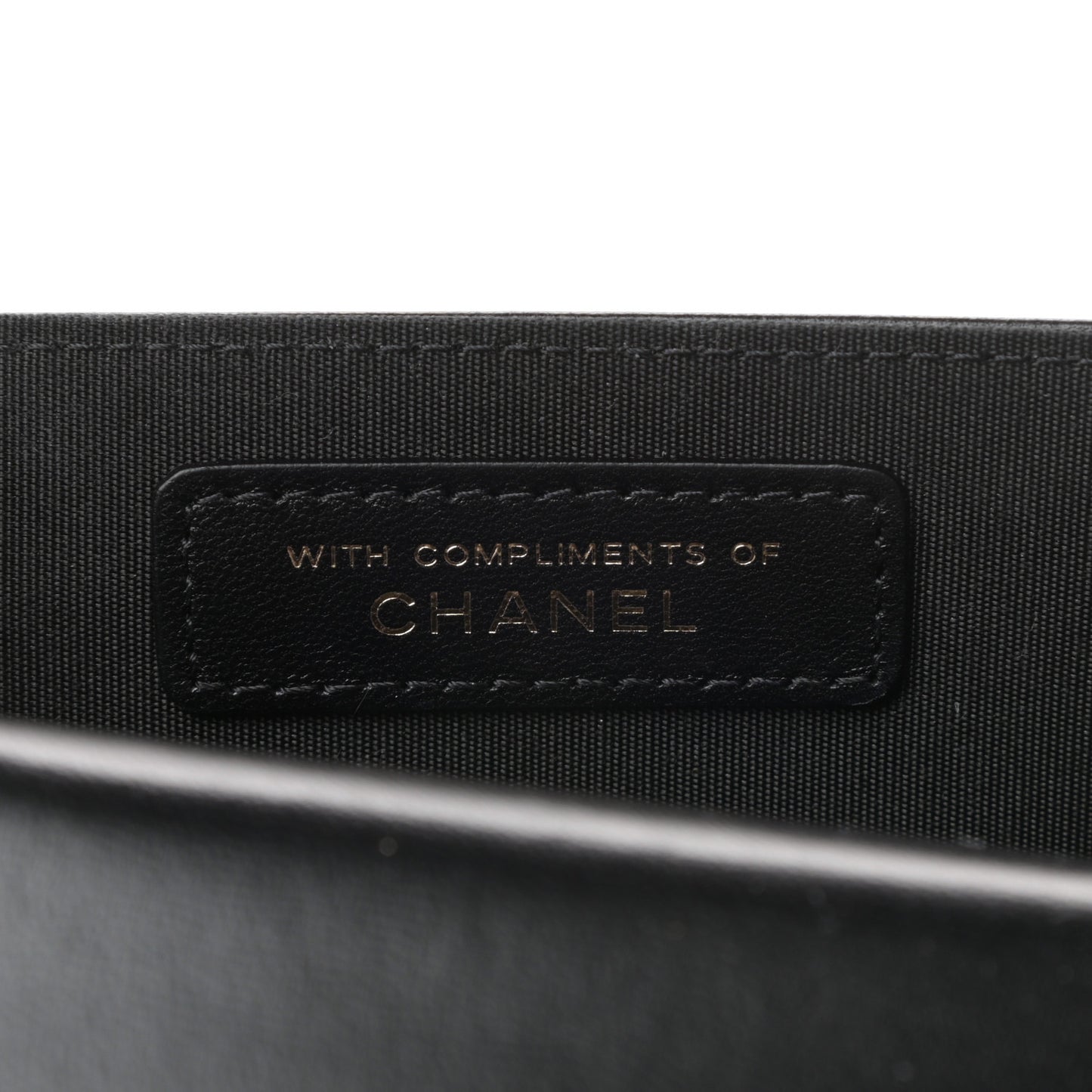 Lambskin Quilted CC Button Flap Card Holder Black