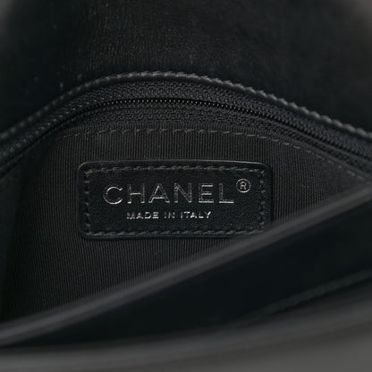 Chanel Calfskin Studded Chevron Quilted Flap Black 6 of 12