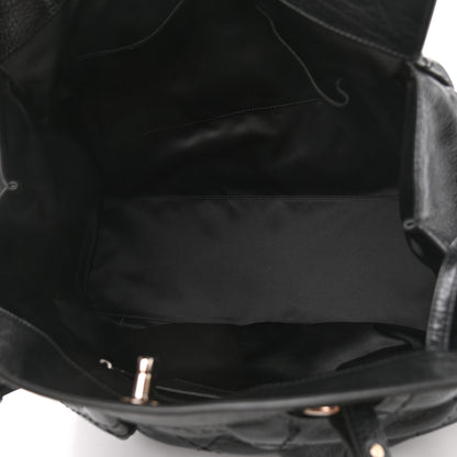 Chanel Glazed Calfskin Large On The Road Large Frame Tote Black 5 of 11