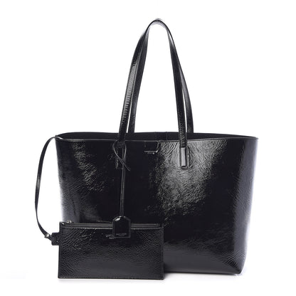 Saint Laurent Patent Calfskin Large Shopping Tote Black 1 of 10