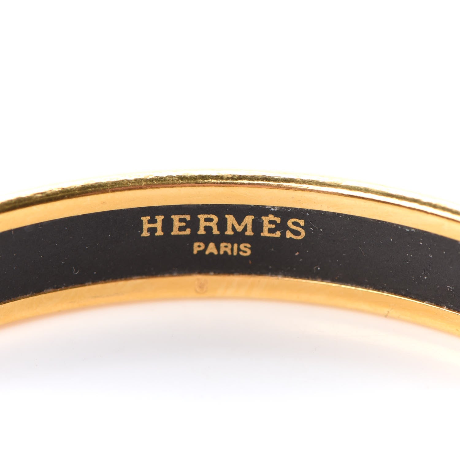 Hermes Enamel Printed Narrow Capitales Bracelet 70 4 of 5