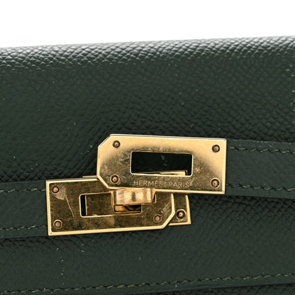 Hermes Epsom Kelly Longue Wallet Vert Anglais 9 of 10