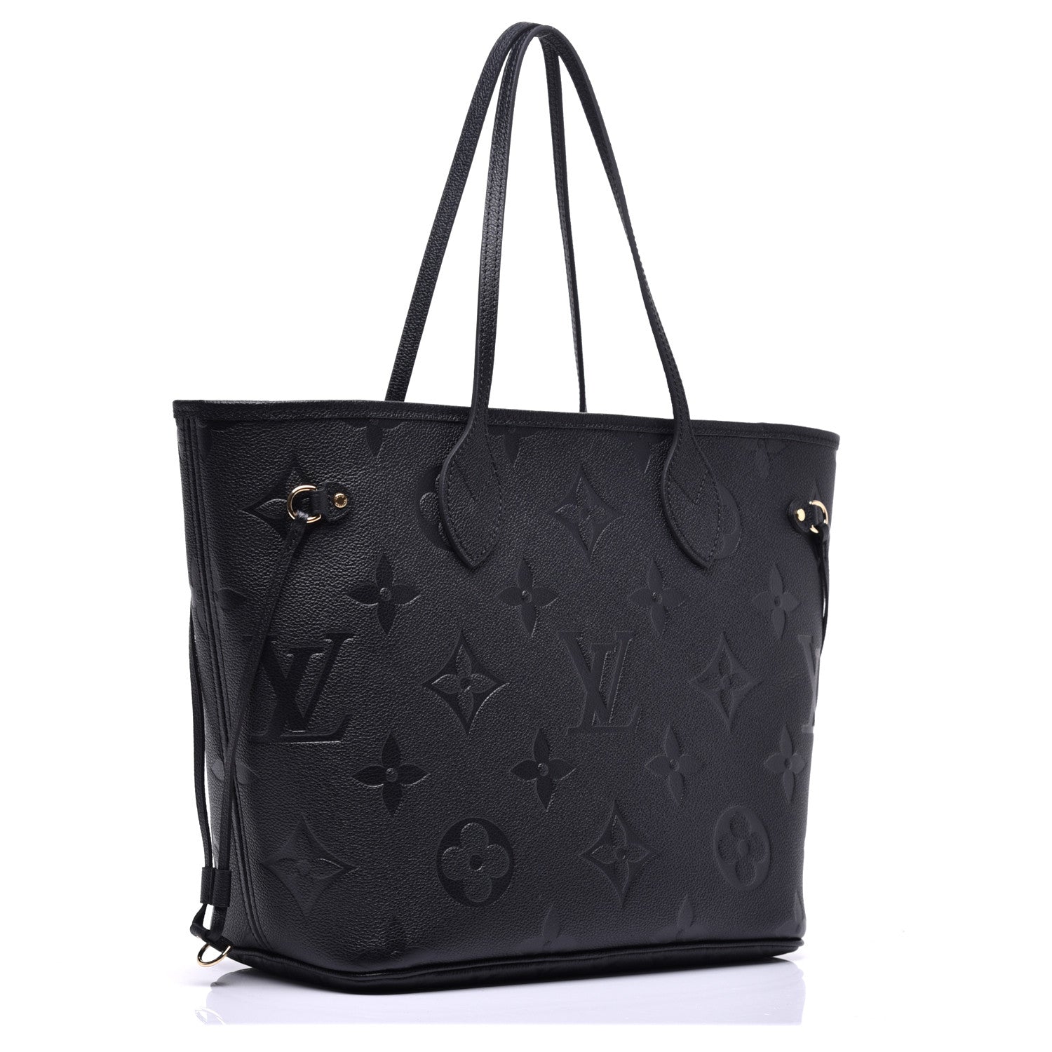 Louis Vuitton Empreinte Monogram Giant Neverfull MM Black 3 of 8