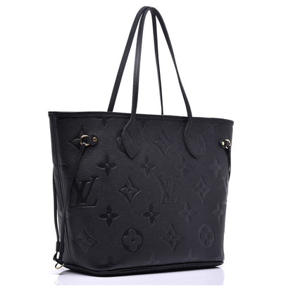 Louis Vuitton Empreinte Monogram Giant Neverfull MM Black 3 of 8