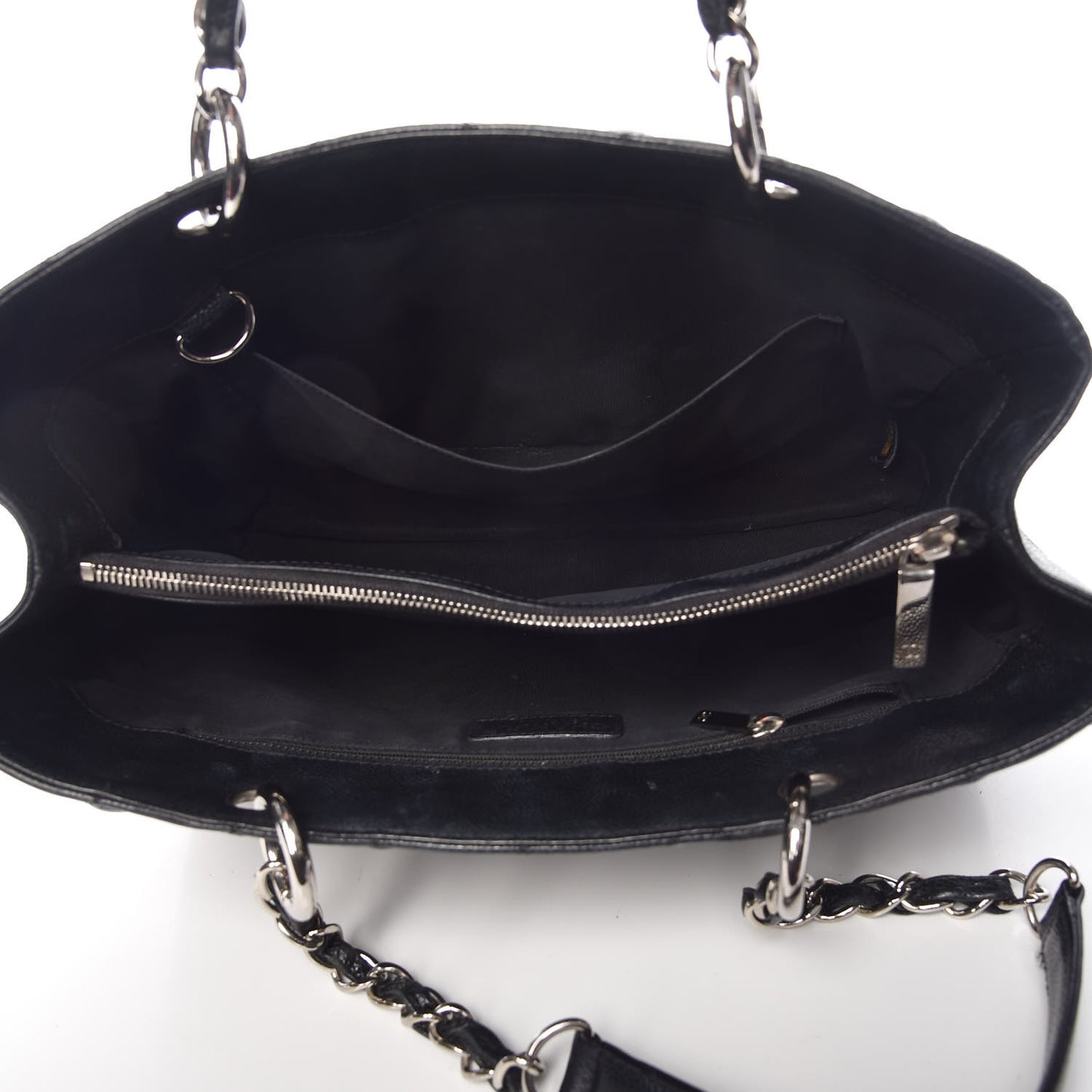 Caviar Quilted Grand Shopping Tote GST Black