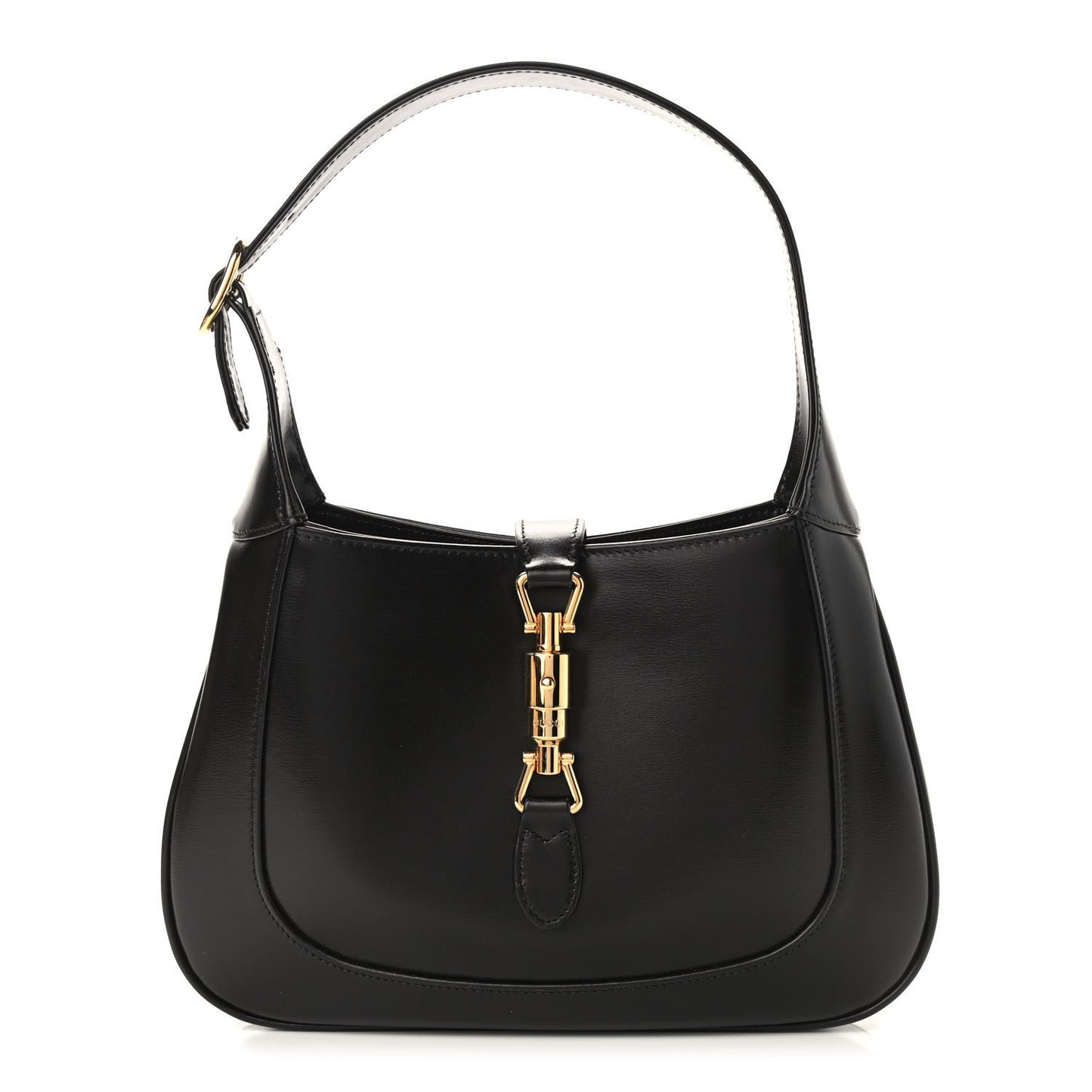 Boarded Dyana Lux Calfskin Small Jackie 1961 Hobo Black