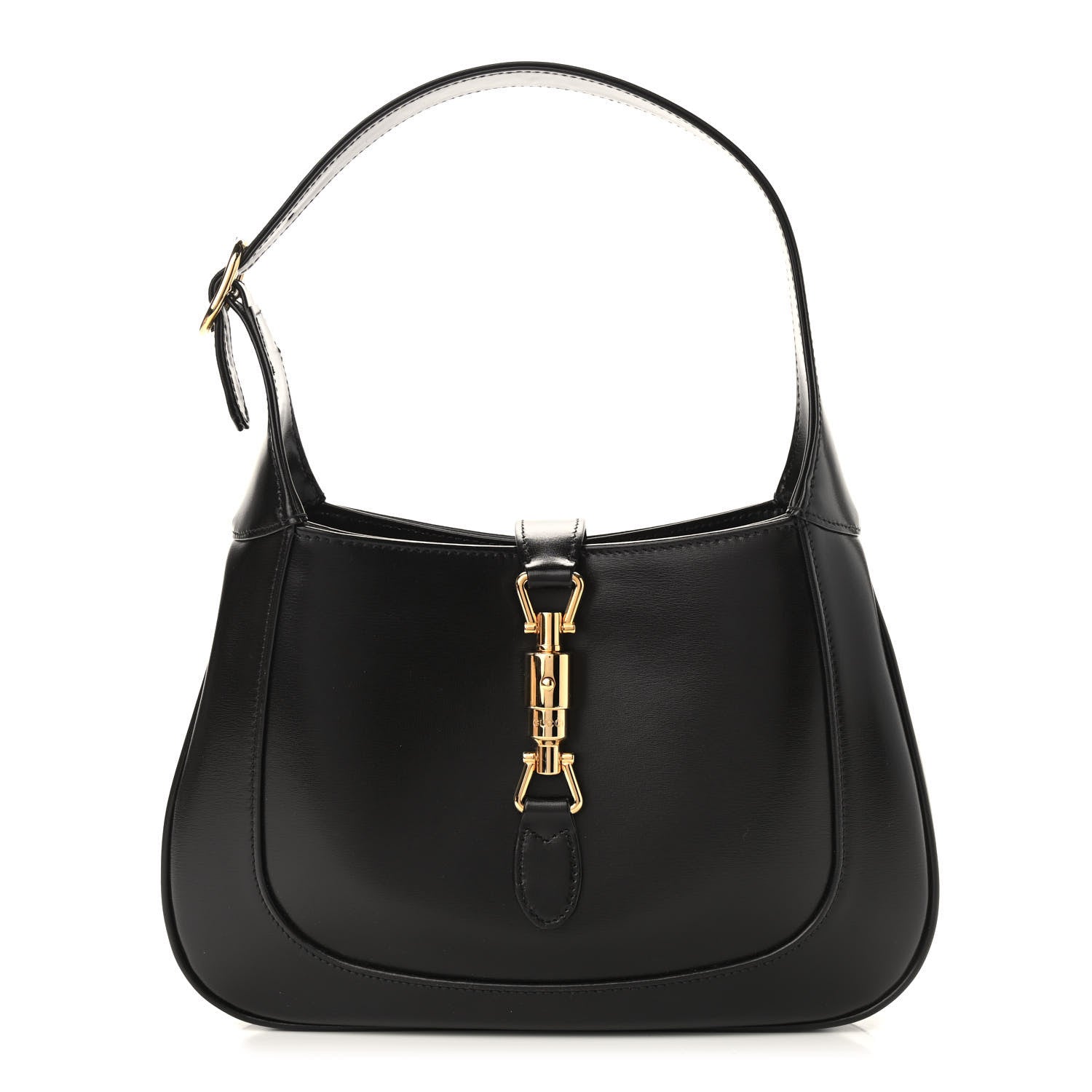 Gucci Boarded Dyana Lux Calfskin Small Jackie 1961 Hobo Black 1 of 11