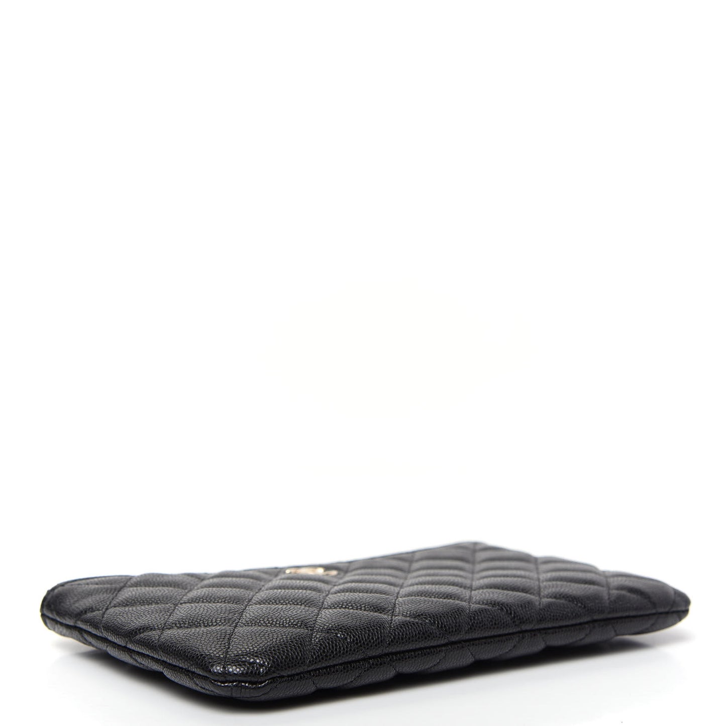 Caviar Quilted Cosmetic Case Black