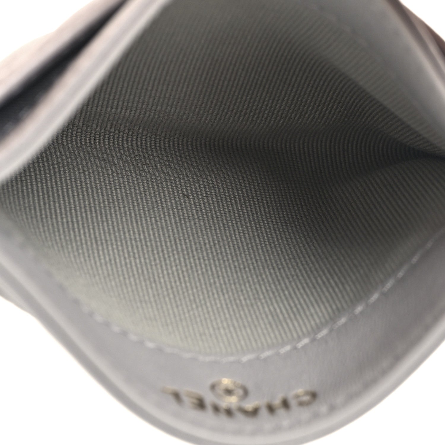 Chanel Lambskin Quilted Card Holder Grey 5 of 8