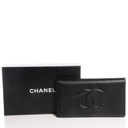 Chanel Caviar Yen CC Wallet Black 7 of 7