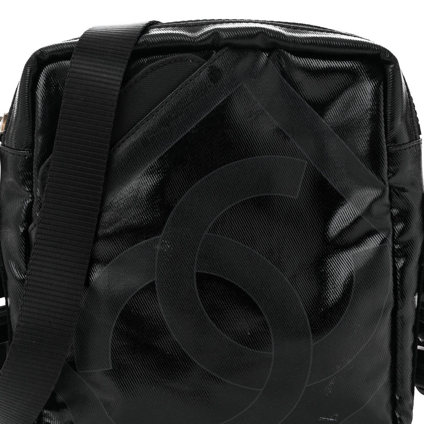 Coated Canvas Sport Crossbody Black