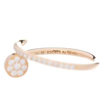 Cartier 18K Yellow Gold Diamond Juste Un Clou Paved Ring 55 7.25 4 of 5