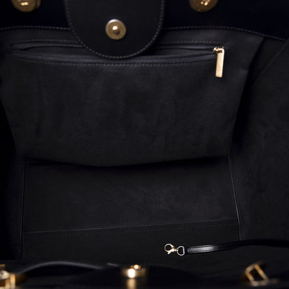 Chanel Caviar Medium Studded Deauville Tote Black 4 of 10