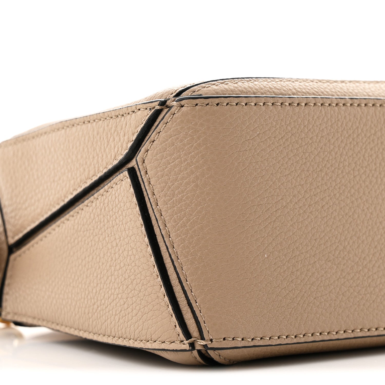 Loewe Grained Calfskin Mini Puzzle Bag Sand 9 of 10