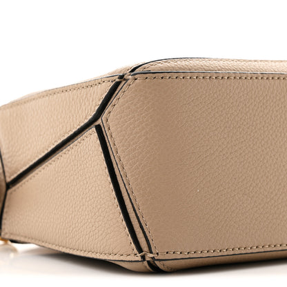 Loewe Grained Calfskin Mini Puzzle Bag Sand 9 of 10