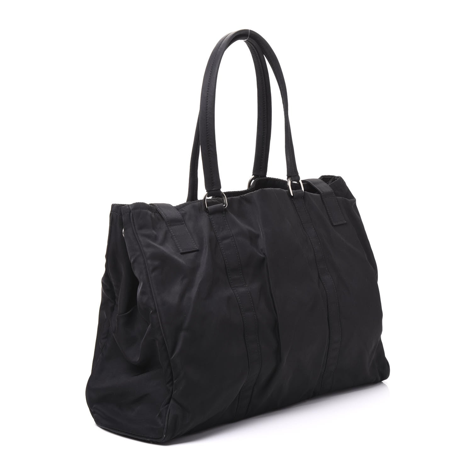 Prada Nylon Tessuto Tote Black 2 of 9