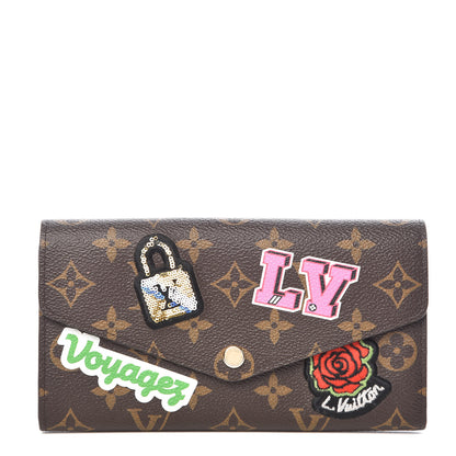 Louis Vuitton Monogram Travel Stickers Sarah Wallet 1 of 7