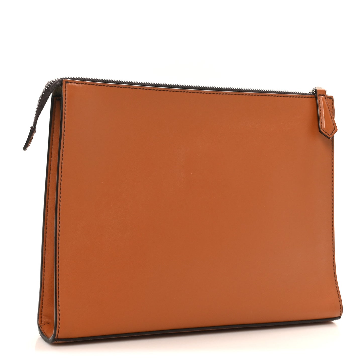 Vitello Grace Light Logo Clutch Bag Brandy