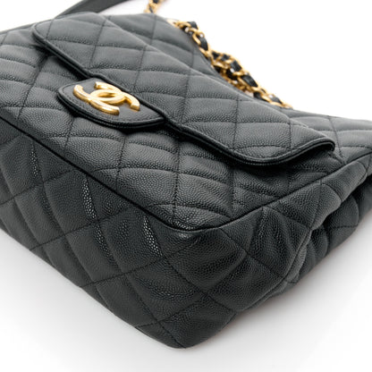 Chanel Caviar Quilted Wavy CC Hobo Black 11 of 13