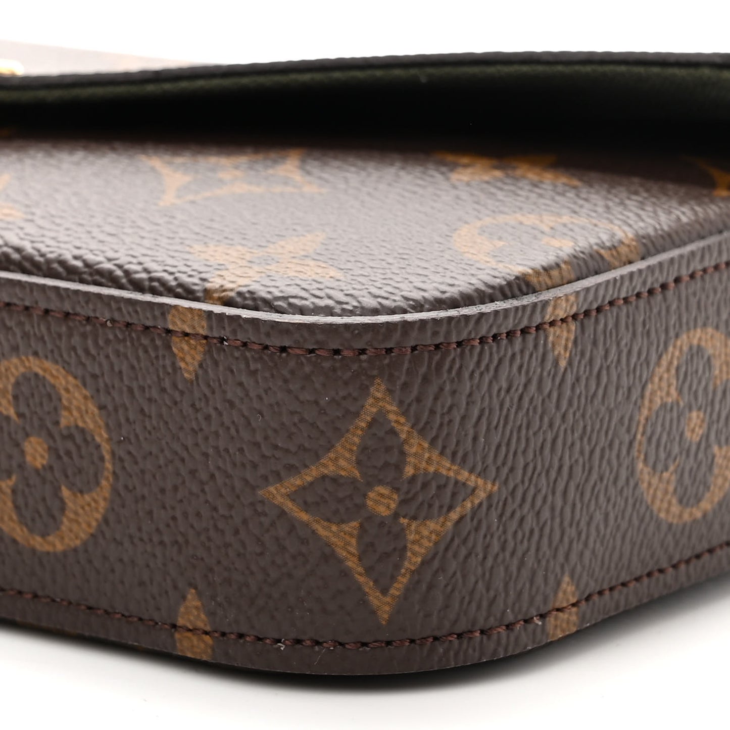 Monogram Felicie Strap & Go Kaki