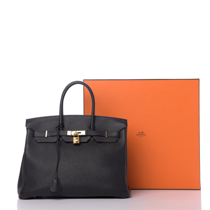 Hermes Togo Birkin 35 Black 10 of 11