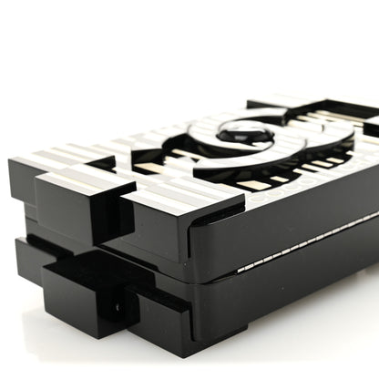 Chanel Plexiglass Barcode Boy Brick Lego Clutch Black 3 of 10