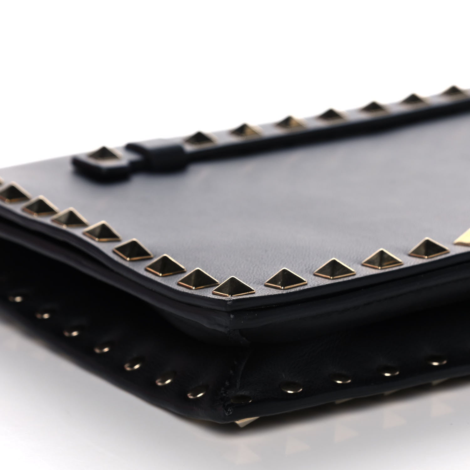 Valentino Garavani Nappa Rockstud Wristlet Clutch Black 8 of 9