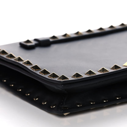 Valentino Garavani Nappa Rockstud Wristlet Clutch Black 8 of 9