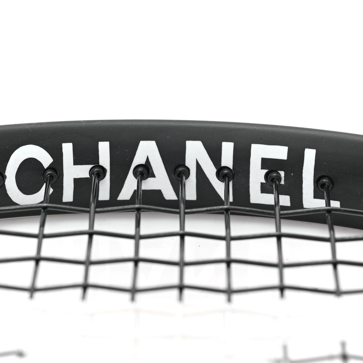 Chanel Tennis Racquet and Nylon Quilted Cover Black 5 of 6