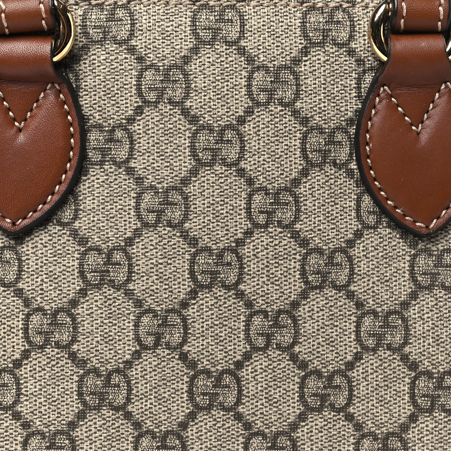 Gucci GG Supreme Monogram Mini Zip Top Tote Beige Tuscany 8 of 10