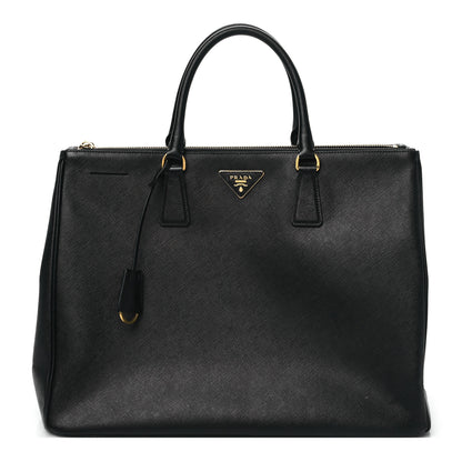 Prada Saffiano Large Galleria Double Zip Tote Black 1 of 10