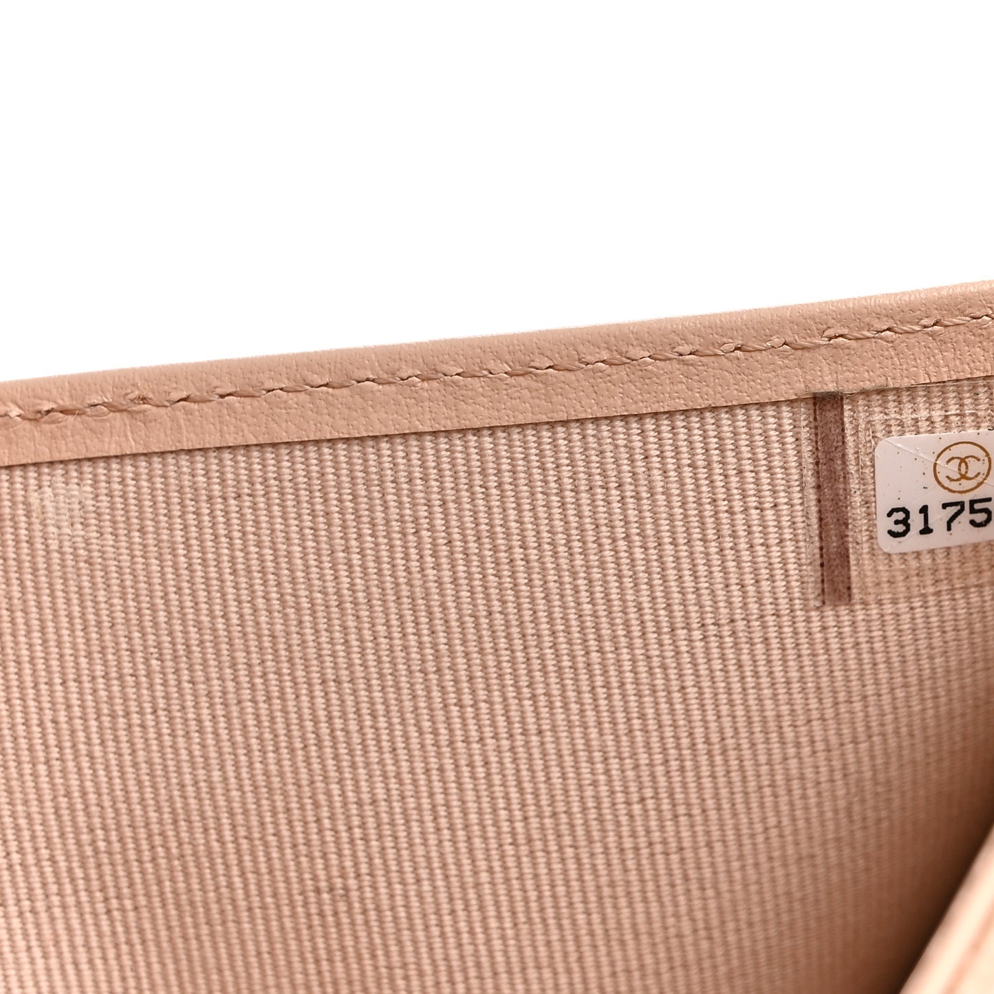Caviar Quilted Compact Flap Wallet Beige