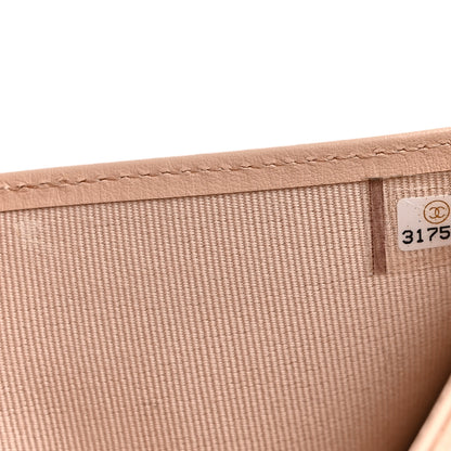 Chanel Caviar Quilted Compact Flap Wallet Beige 8 of 8