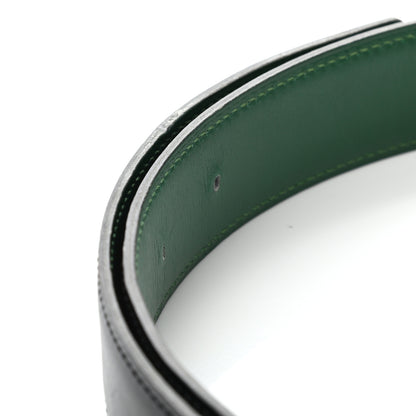 Hermes Box 32mm Belt Strap 68 Black Vert Clair 8 of 9