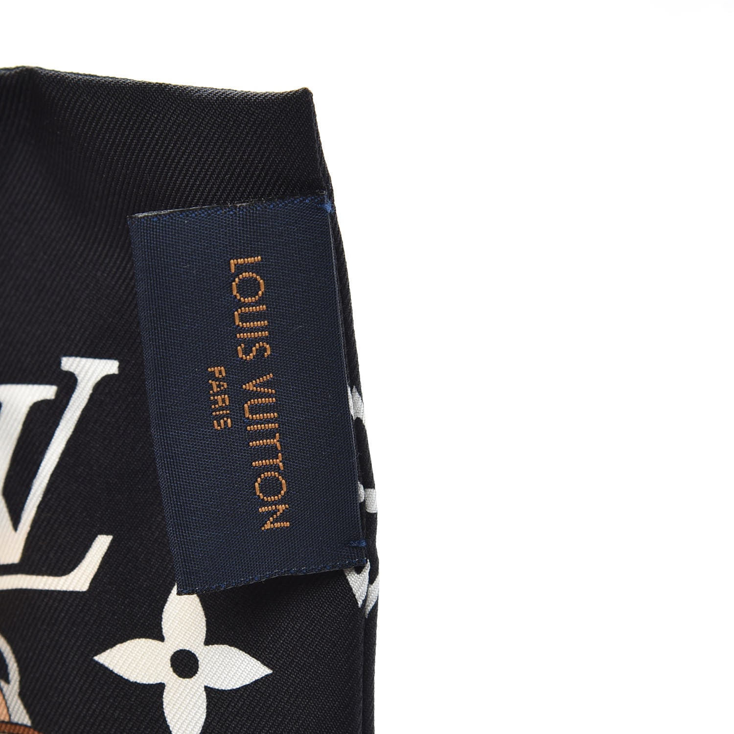 Louis Vuitton Silk Monogram Confidential Bandeau Black 3 of 4