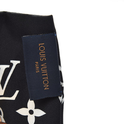 Louis Vuitton Silk Monogram Confidential Bandeau Black 3 of 4