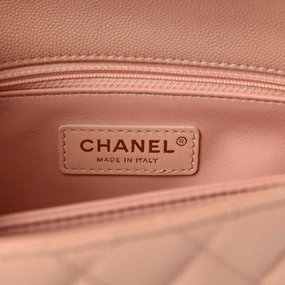 Chanel Caviar Quilted Mini Coco Handle Flap Light Pink 8 of 11