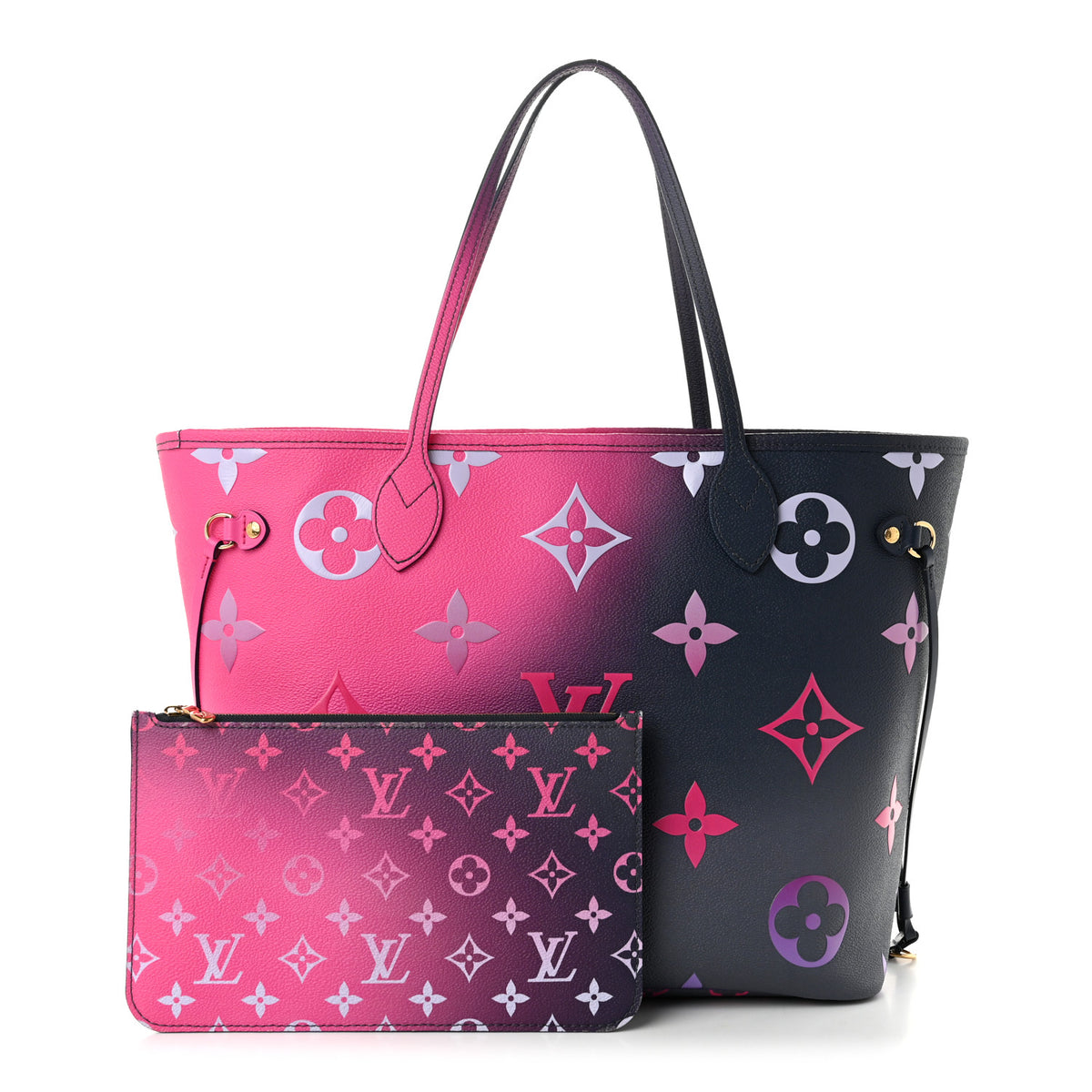Louis Vuitton Monogram Giant Spring In The City Neverfull MM Midnight Fuchsia 3 of 12