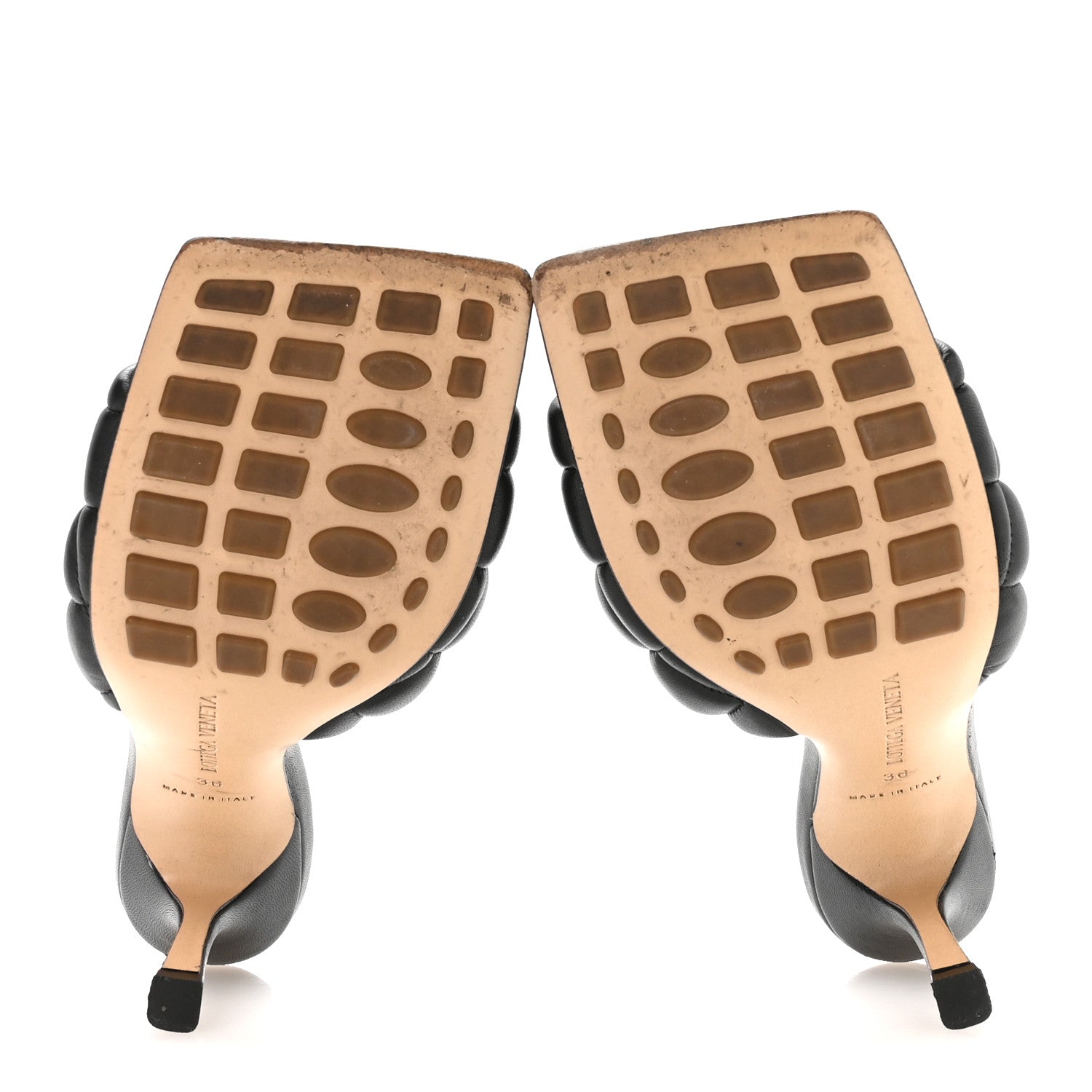 Bottega Veneta Nappa Matelasse Padded Mule Sandals 36 Black 6 of 7