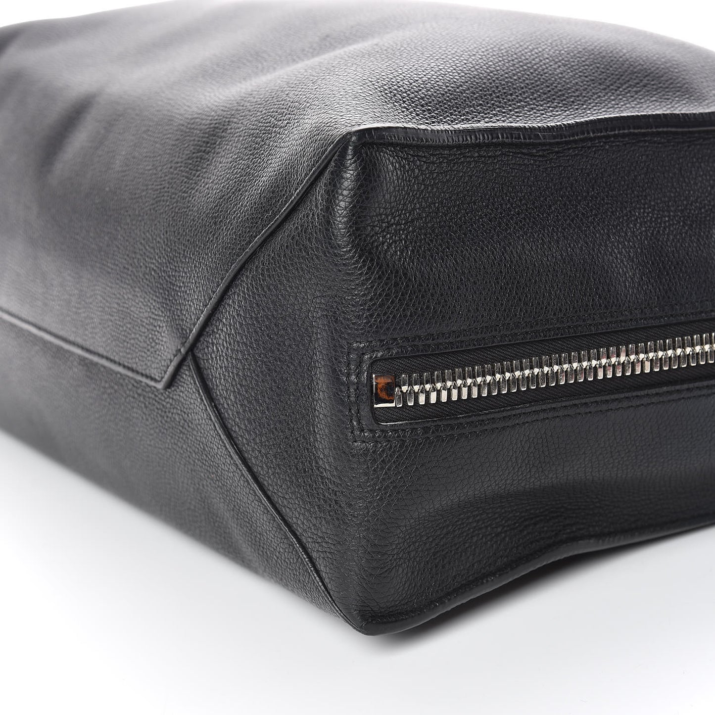 Calfskin Papier A4 Zip Around Plate Tote Black
