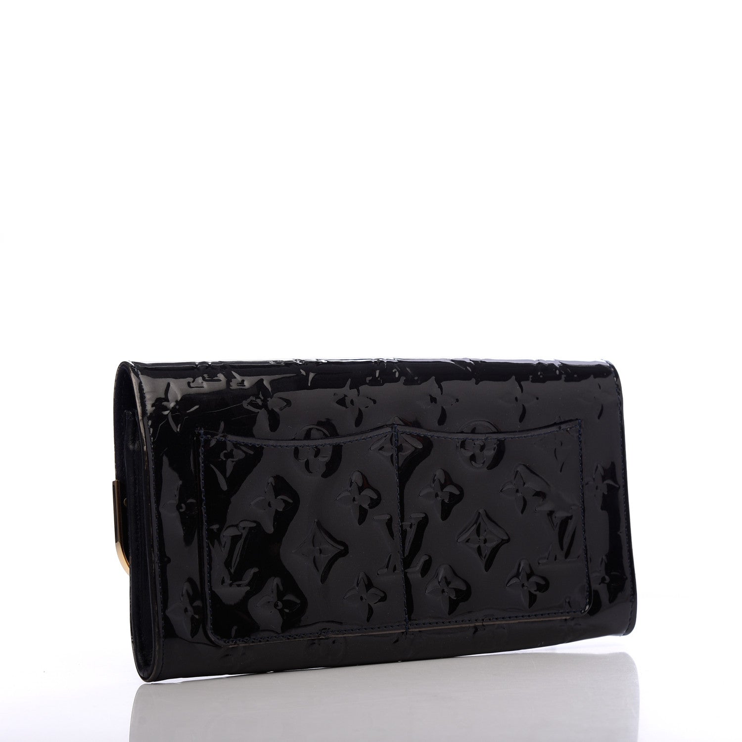 Louis Vuitton Vernis Rossmore MM Noir Magnetique 3 of 6
