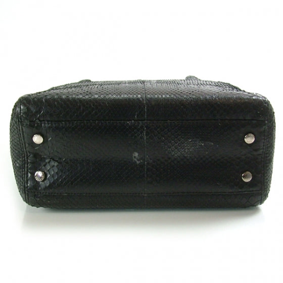 Chanel Python Cerf Shopper Black 5 of 11