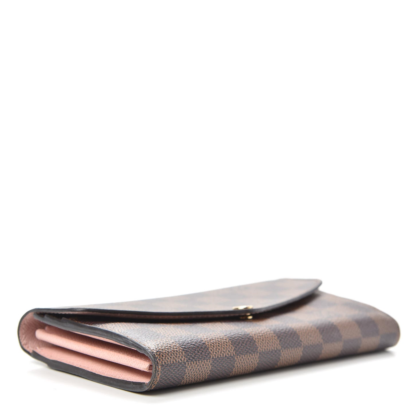 Damier Ebene Sarah Wallet NM Rose Ballerine