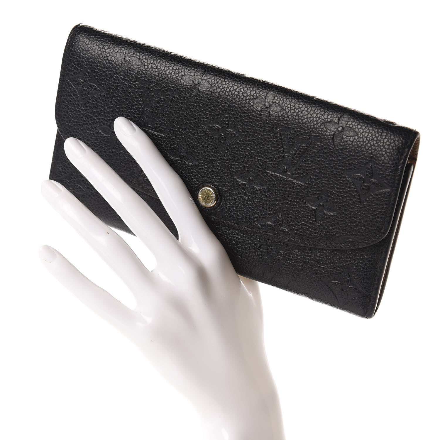 Louis Vuitton Empreinte Emilie Wallet Black Dune 2 of 7