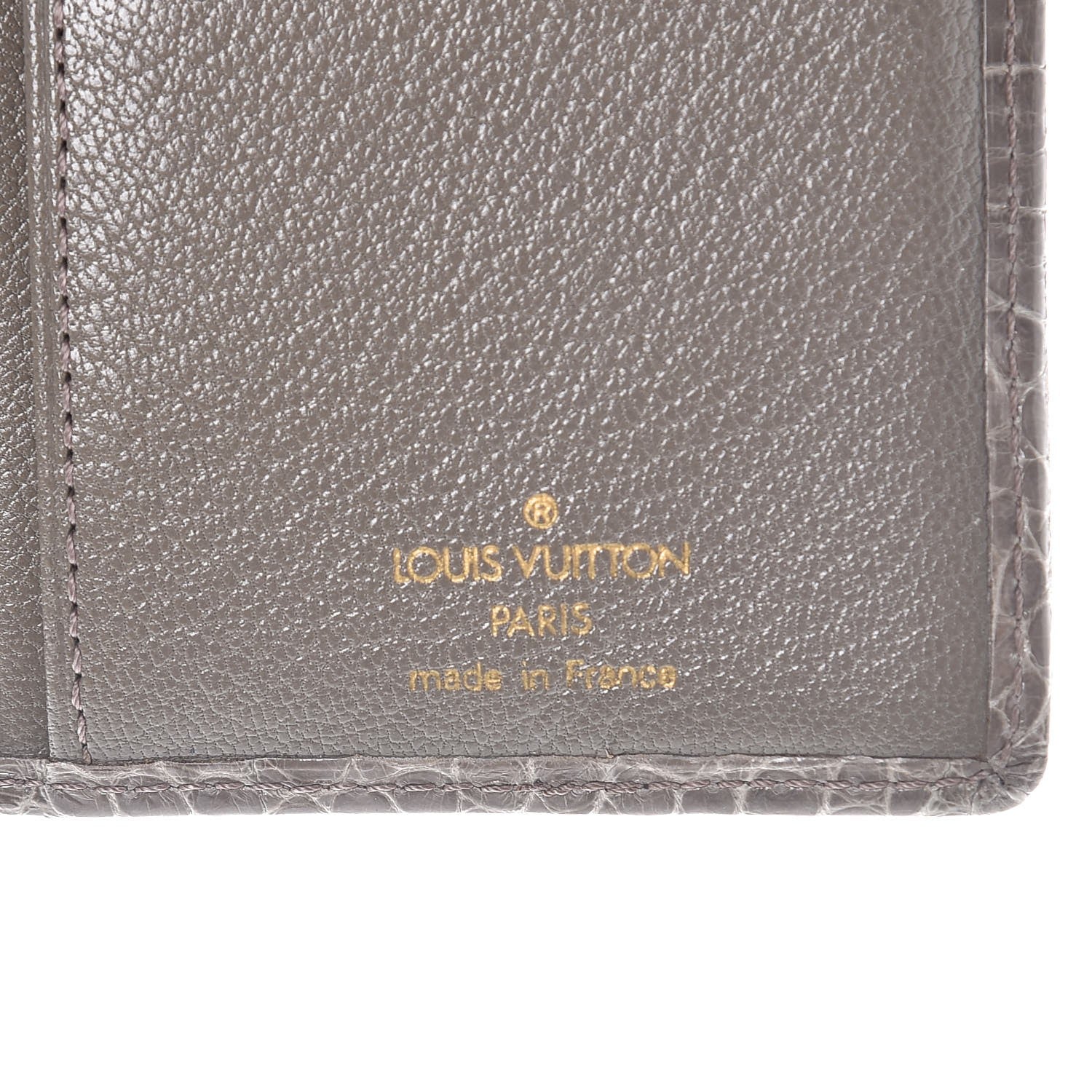 Louis Vuitton Alligator Brazza Wallet Gris 6 of 8