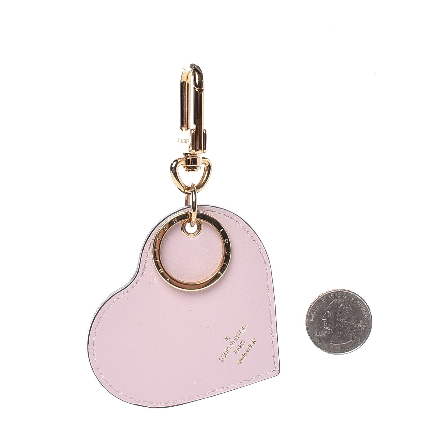 Louis Vuitton Vernis Degrade Heart Bag Charm Pink 2 of 4