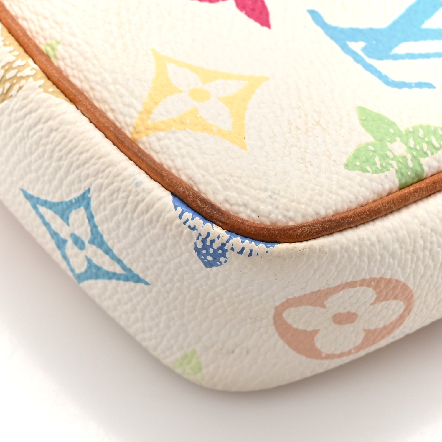Louis Vuitton Monogram Multicolor Pochette Accessories White 17 of 19