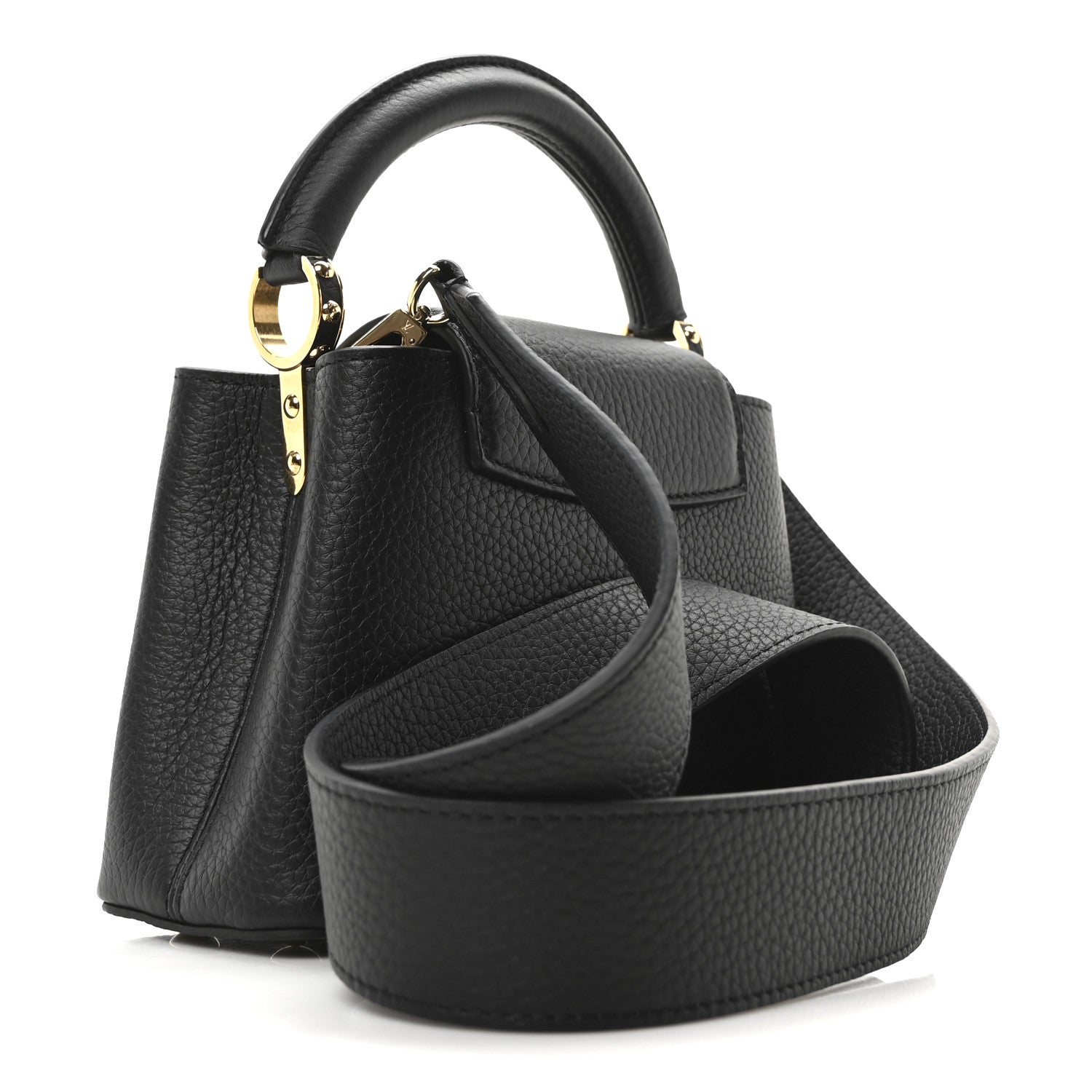 Louis Vuitton Taurillon Mini Capucines Black 3 of 9