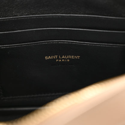 Saint Laurent Calfskin Matelasse Monogram Mini Lou Camera Bag Dark Beige 6 of 11