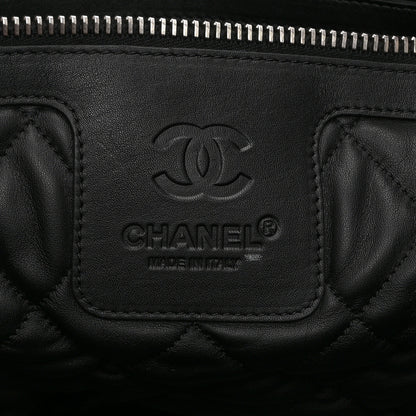 Chanel Lambskin Quilted Extra Large Coco Cocoon Reversible Tote Burgundy 6 of 10